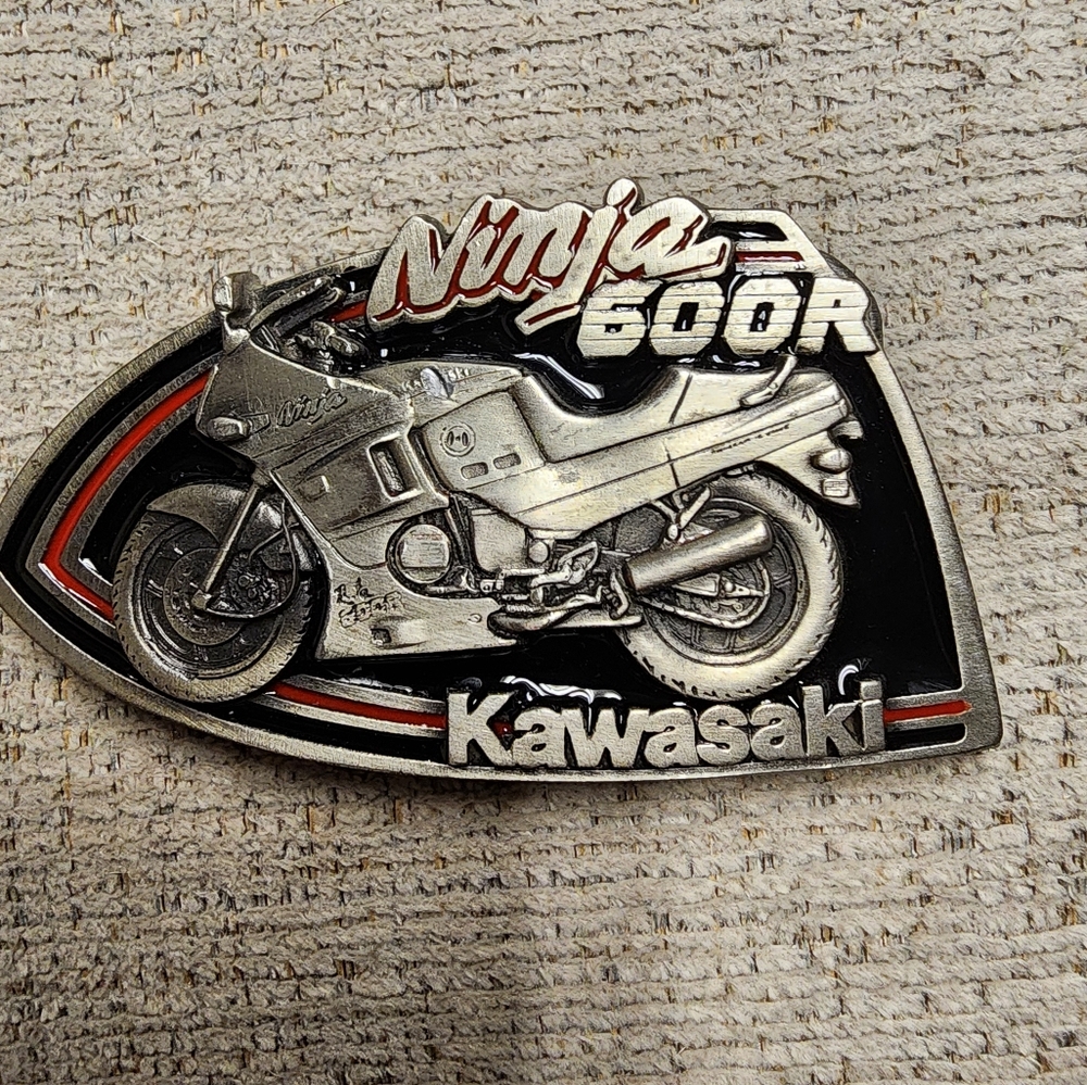 Vintage Kawasaki Ninja 600R Belt Buckle #3002